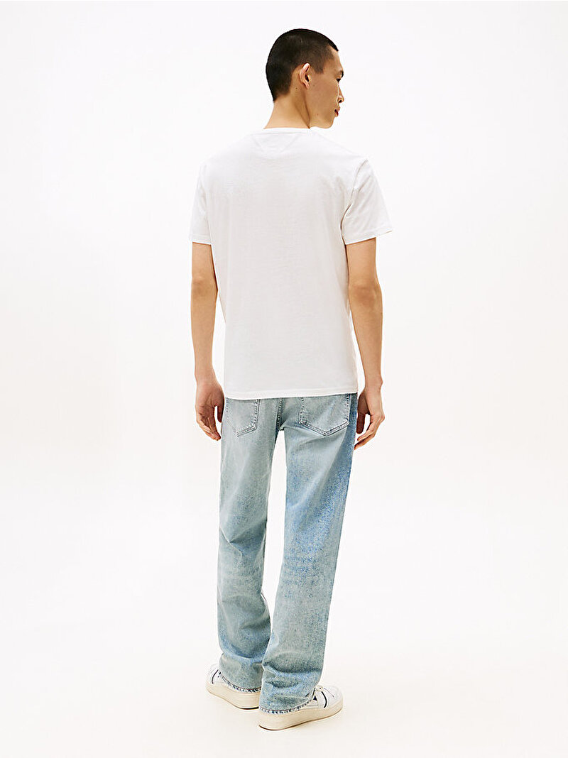 Erkek TJM Regular Tommy T-shirt Ekru DM0DM21941YBL