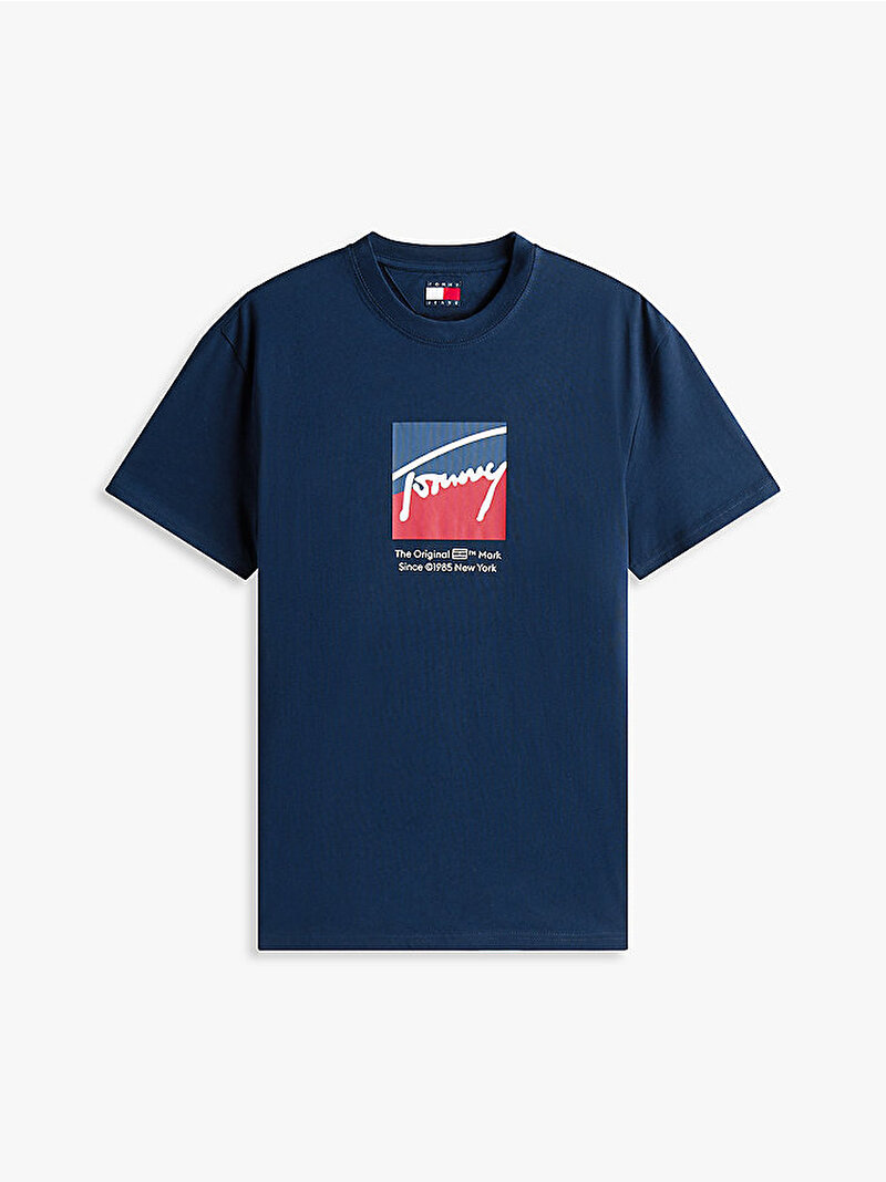 Erkek TJM Regular T-shirt Lacivert DM0DM21940C1G