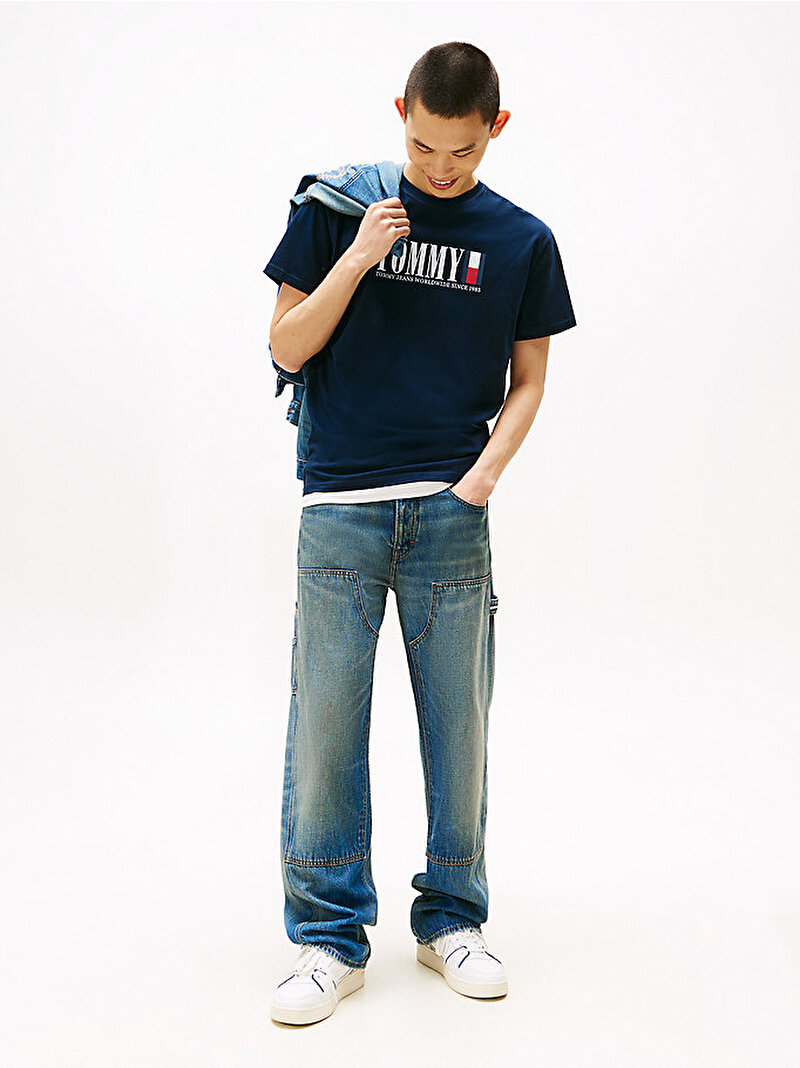 Erkek TJM Regular Tommy T-shirt Lacivert DM0DM21941C1G