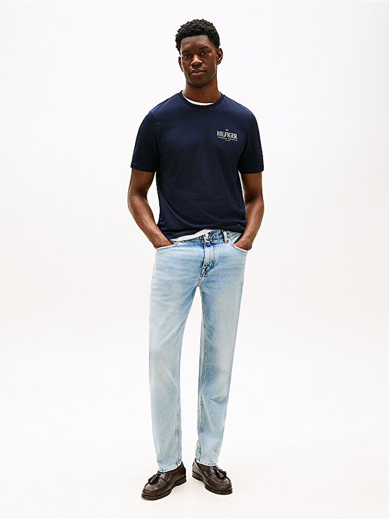 Erkek Hilfiger Stack T-shirt Lacivert MW0MW39355DW5