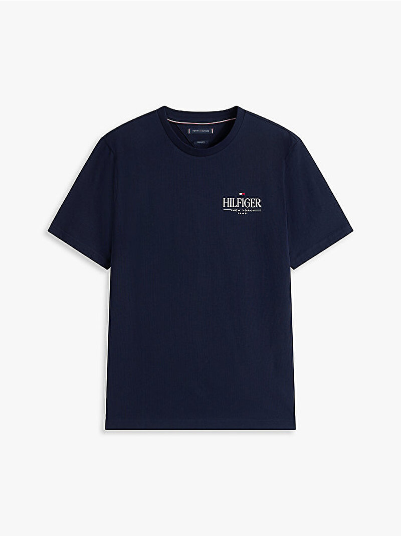Erkek Hilfiger Stack T-shirt Lacivert MW0MW39355DW5