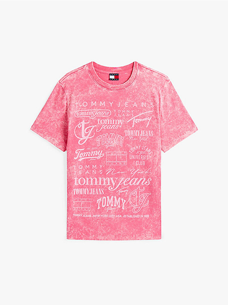 Kadın TJW Relax Multi Brand T-shirt Pembe  DW0DW20923T1I