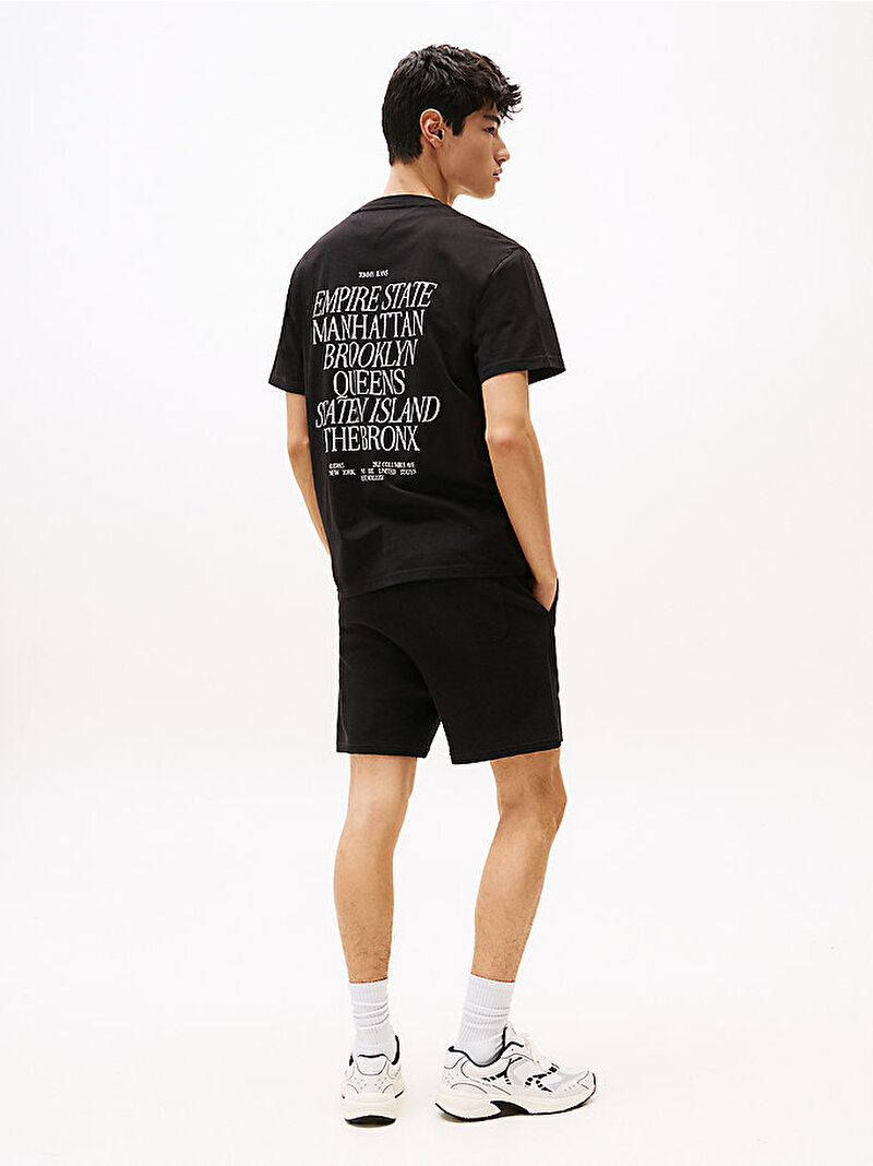 Erkek TJM Relax Boroughs T-shirt Siyah DM0DM21592BDS