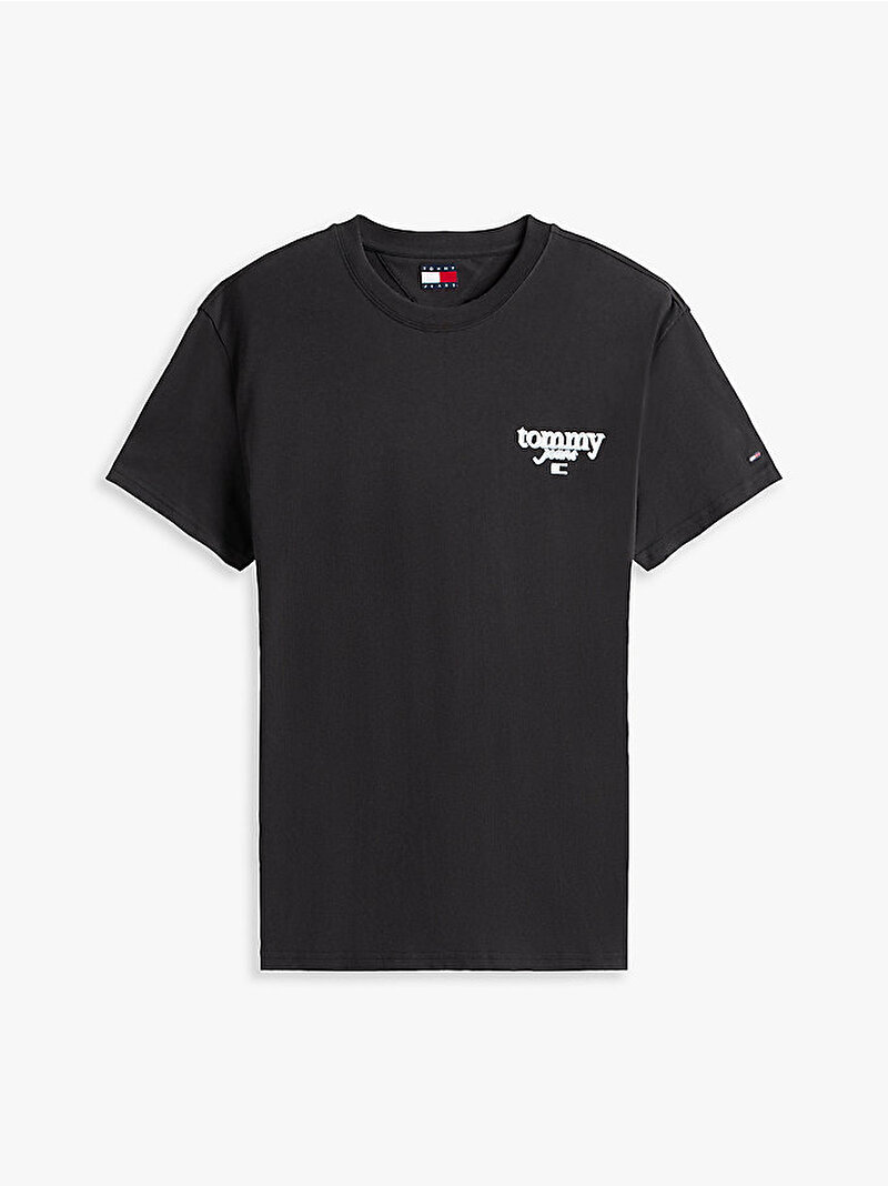 Erkek TJM Regular Signature T-shirt Siyah DM0DM21934BDS