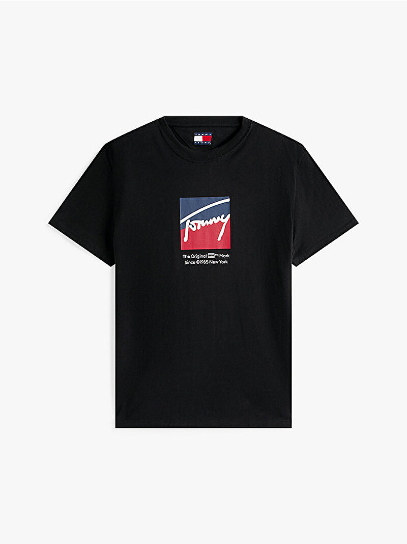 Erkek TJM Regular T-shirt Siyah DM0DM21940BDS