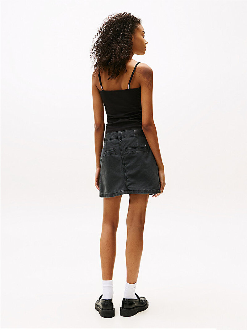 Kadın TJW Essential Strap T-shirt Siyah DW0DW20675BDS