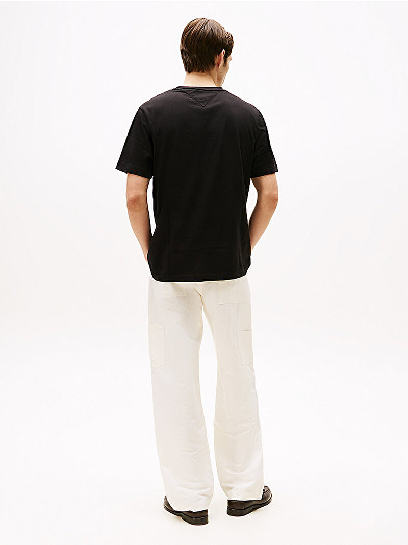 Erkek Esssential Regular T-shirt Siyah MW0MW37267BDS