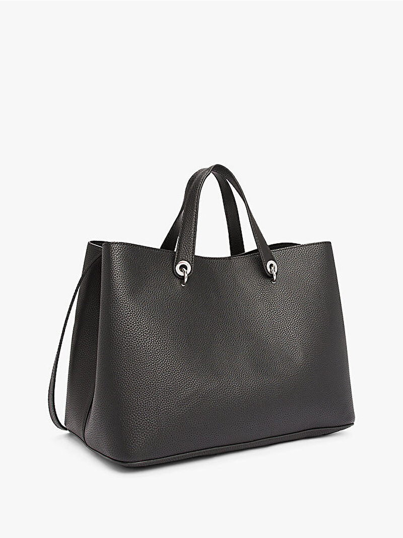 Kadın TH Emblem Satchel Çanta Siyah AW0AW15177BDS