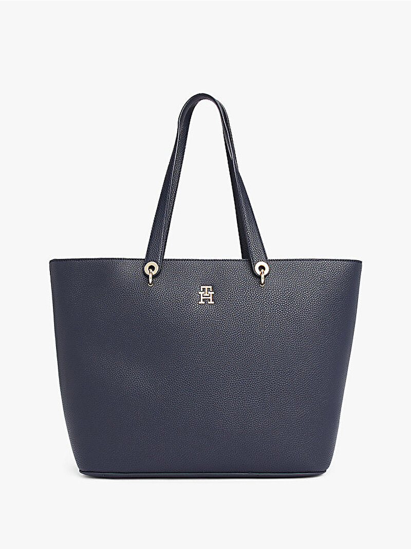 Kadın TH Emblem Tote Çanta Lacivert AW0AW15178DW6
