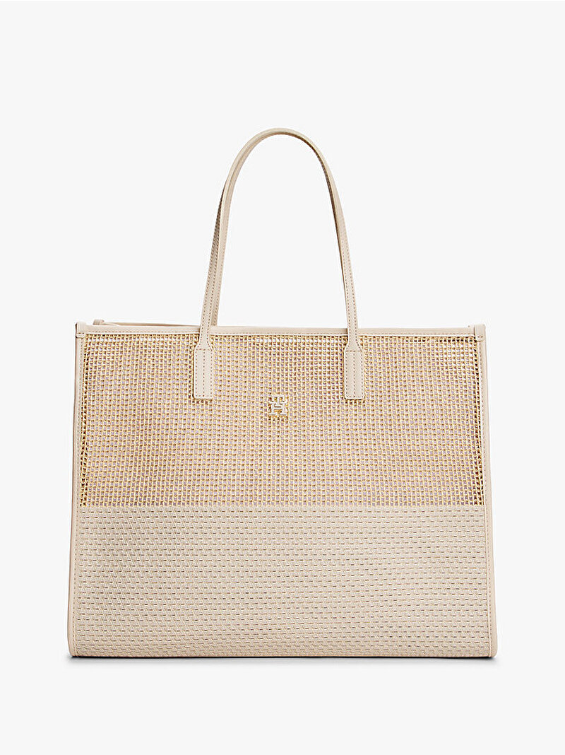 Kadın TH City Summer Tote Çanta Bej  AW0AW17640ACI