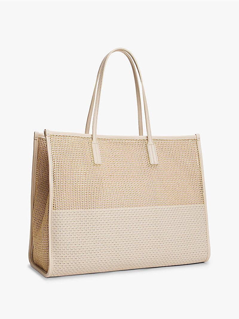 Kadın TH City Summer Tote Çanta Bej  AW0AW17640ACI