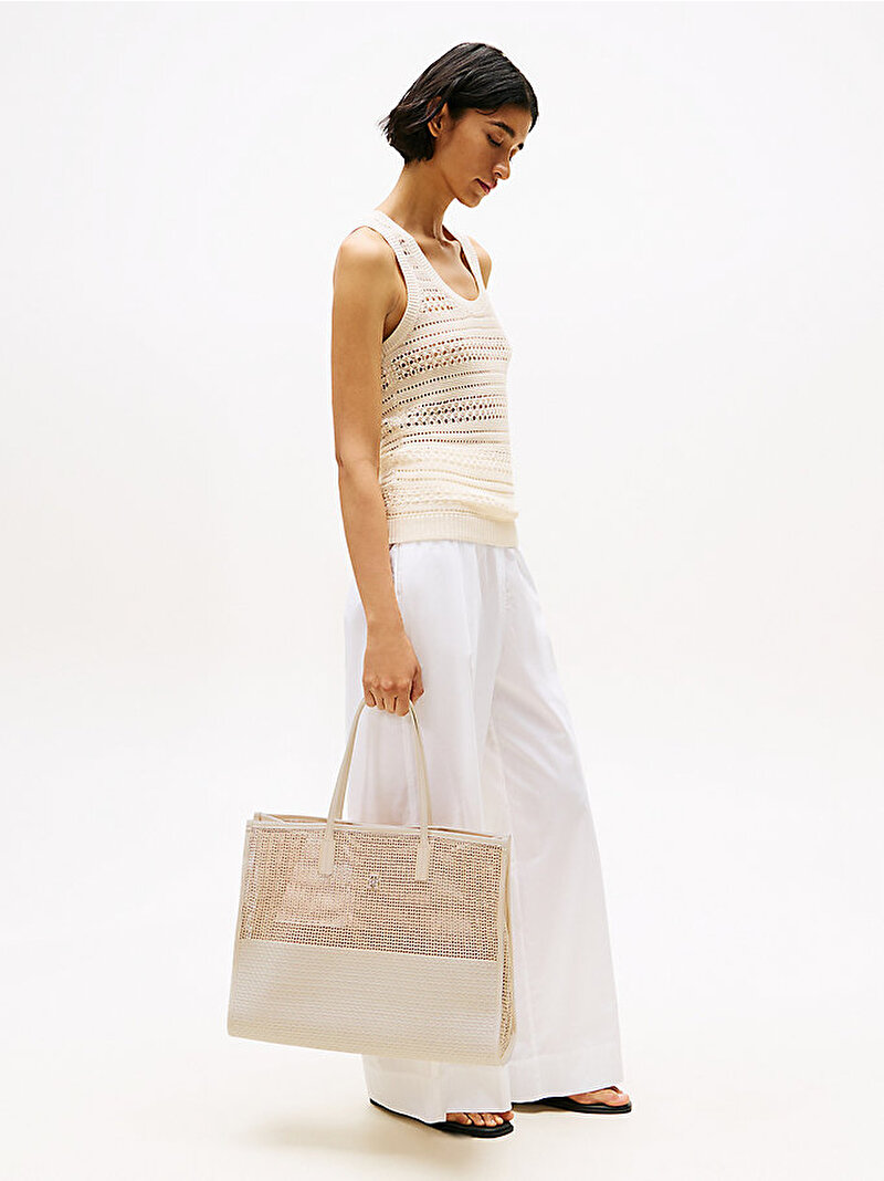 Kadın TH City Summer Tote Çanta Bej  AW0AW17640ACI