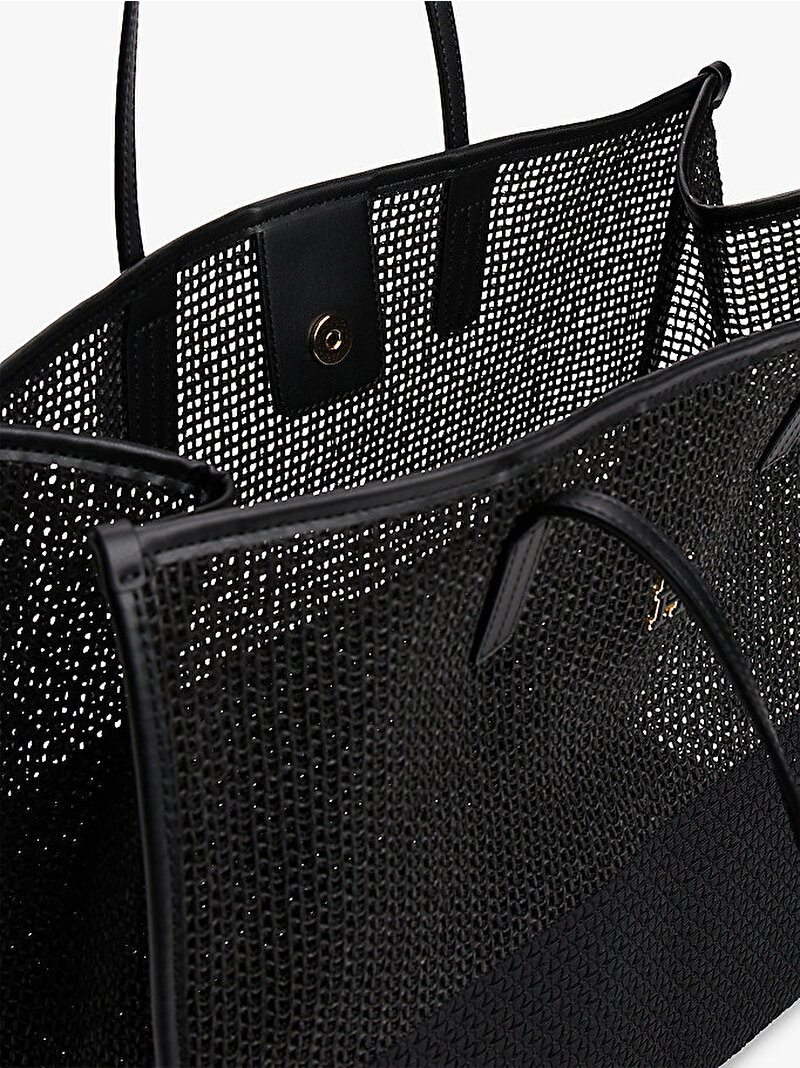 Kadın TH City Summer Tote Çanta Siyah AW0AW17640BDS
