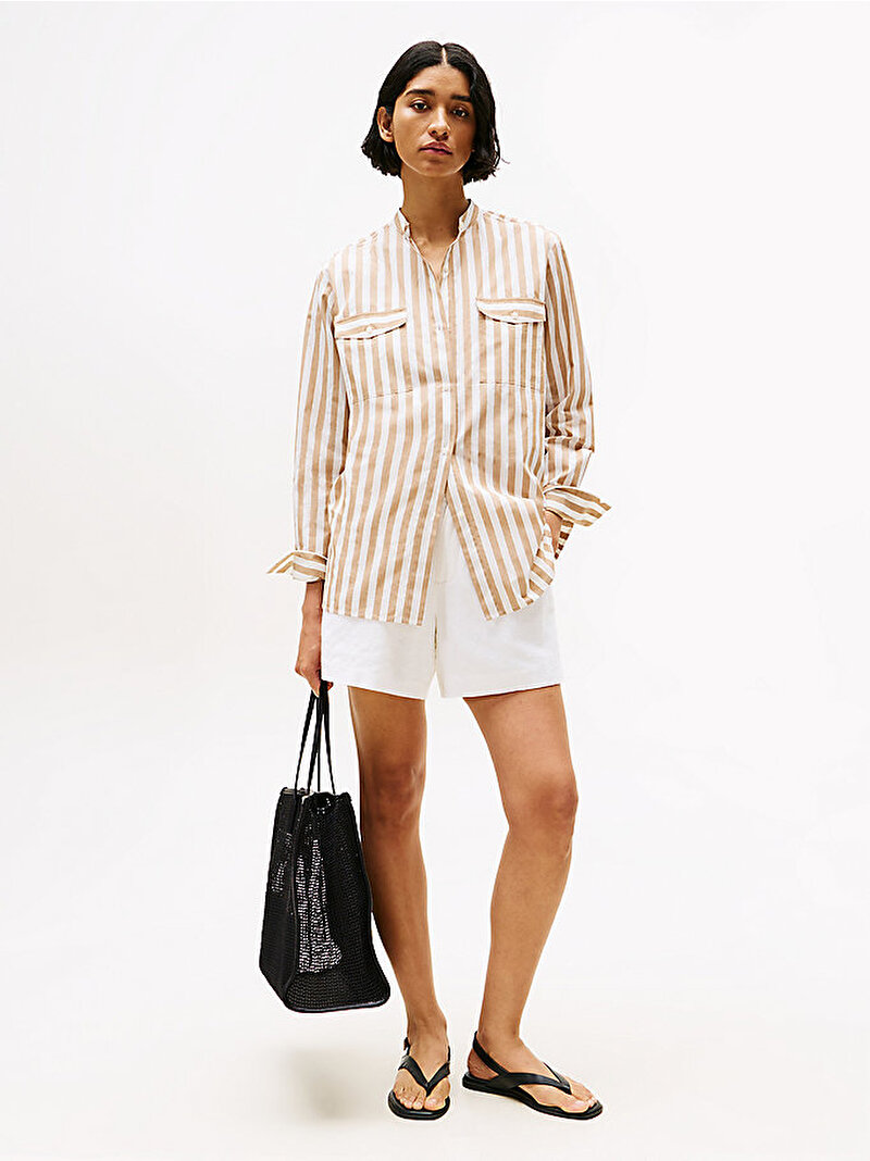 Kadın TH City Summer Tote Çanta Siyah AW0AW17640BDS