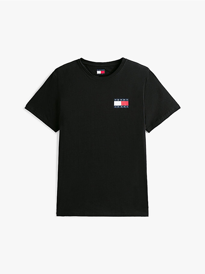 Erkek TJM Slim Essential T-shirt Siyah DM0DM20740BDS