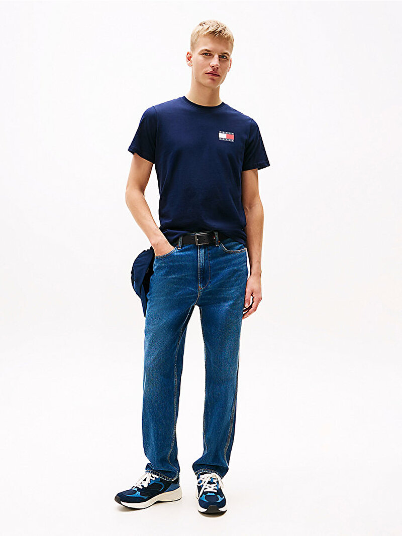 Erkek TJM Slim Essential T-shirt Lacivert DM0DM20740C1G