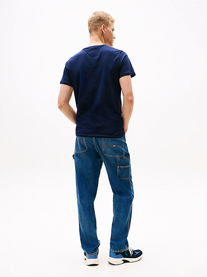 Erkek TJM Slim Essential T-shirt Lacivert DM0DM20740C1G