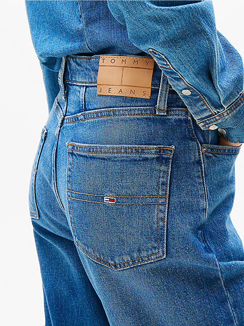 Kadın Mom Tapered Jean Pantolon Mavi  DW0DW192451A5