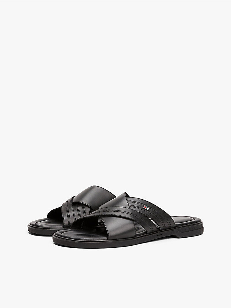 Erkek Premium Hilfiger Sandalet Siyah FM0FM05504BDS