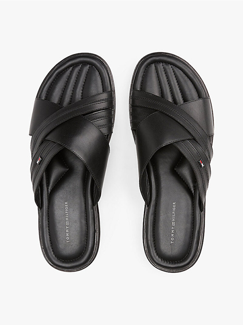 Erkek Premium Hilfiger Sandalet Siyah FM0FM05504BDS