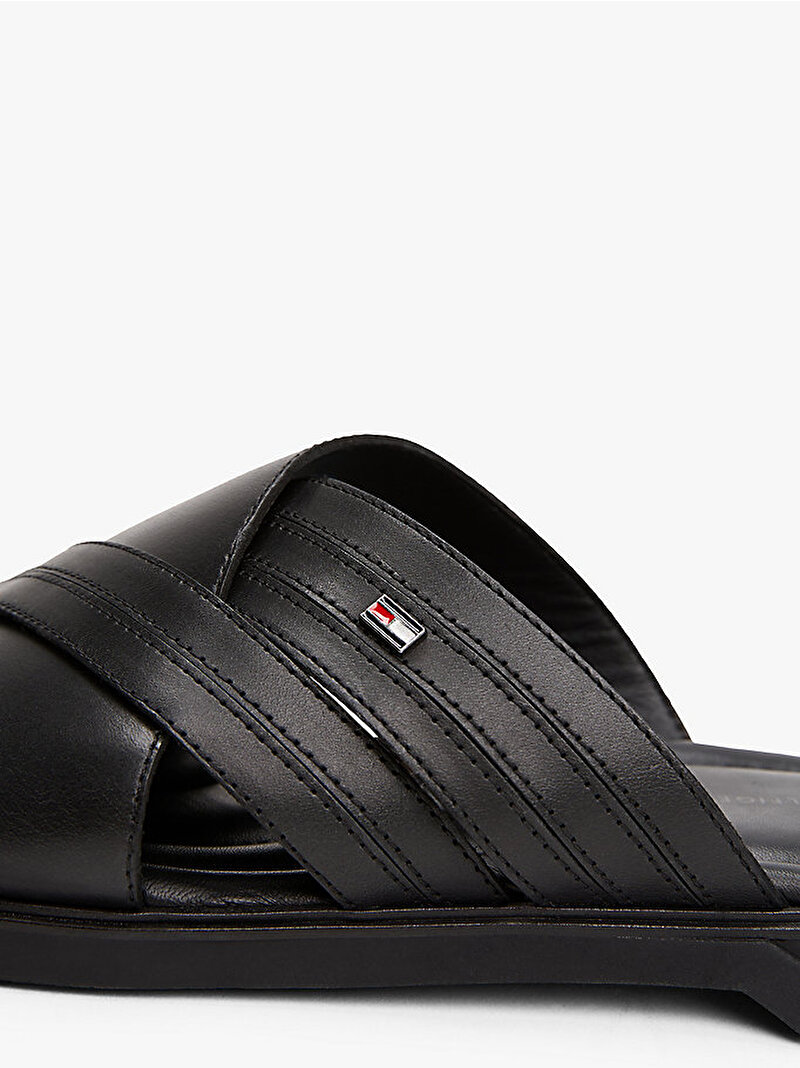 Erkek Premium Hilfiger Sandalet Siyah FM0FM05504BDS