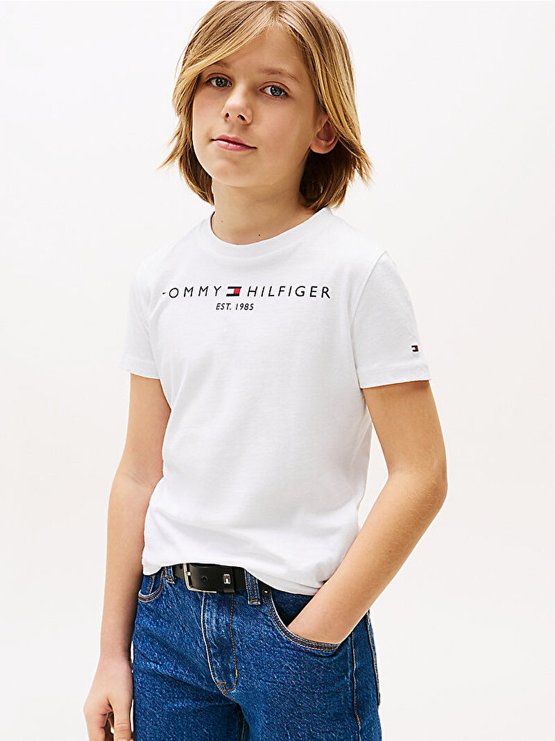 Çocuk Unisex Essential T-shirt Beyaz  KS0KS00210YBR
