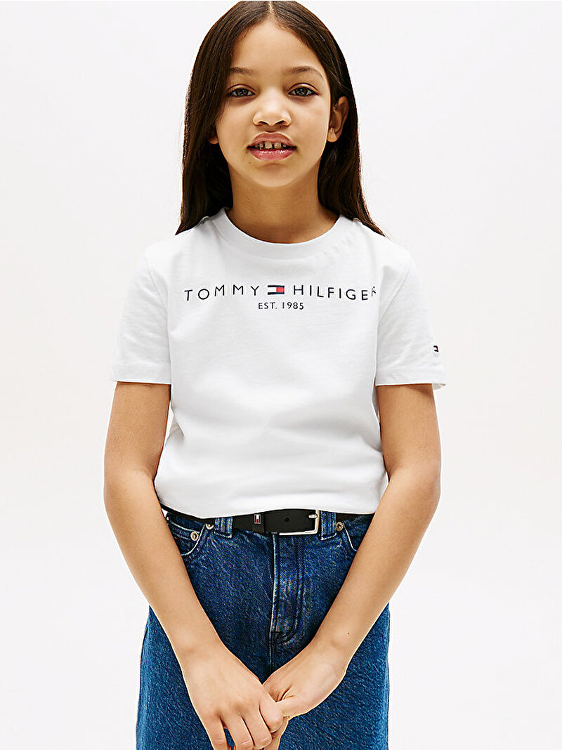 Çocuk Unisex Essential T-shirt Beyaz  KS0KS00210YBR