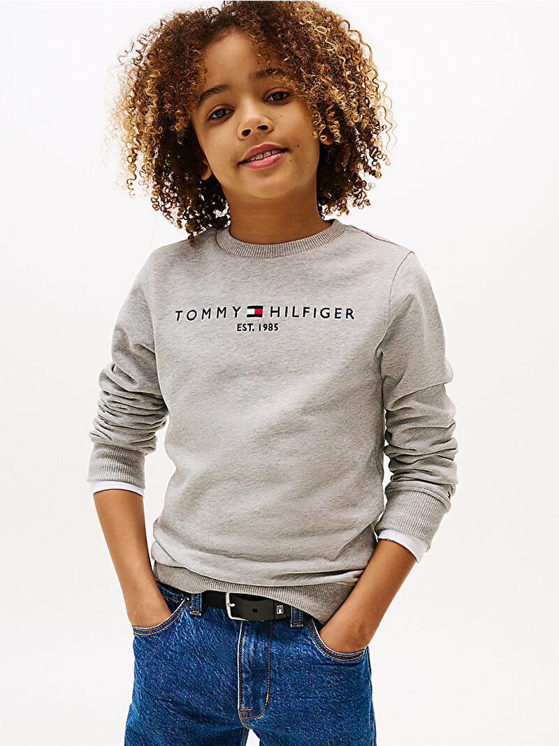 Çocuk Unisex Essential Sweatshirt Gri KS0KS00212P01