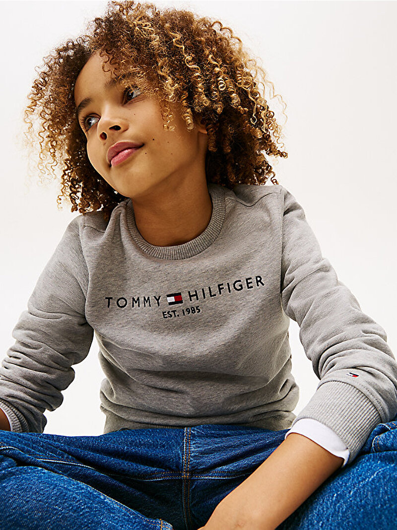 Çocuk Unisex Essential Sweatshirt Gri KS0KS00212P01