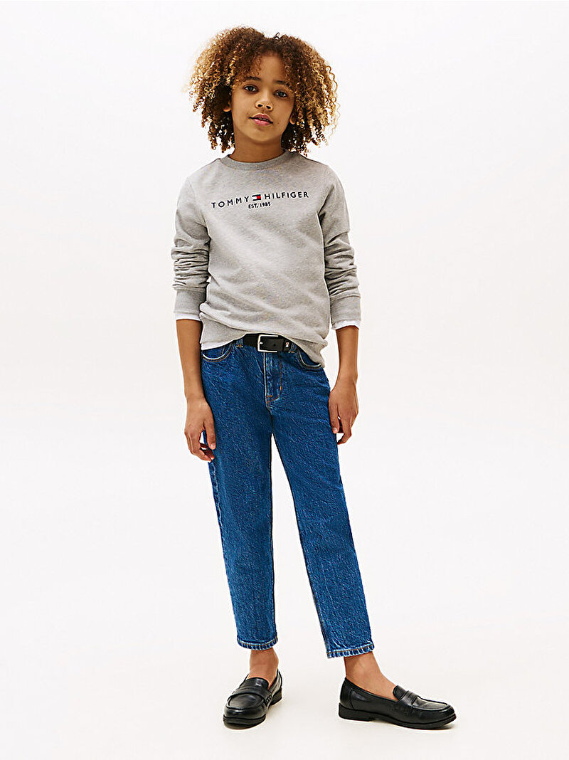 Çocuk Unisex Essential Sweatshirt Gri KS0KS00212P01
