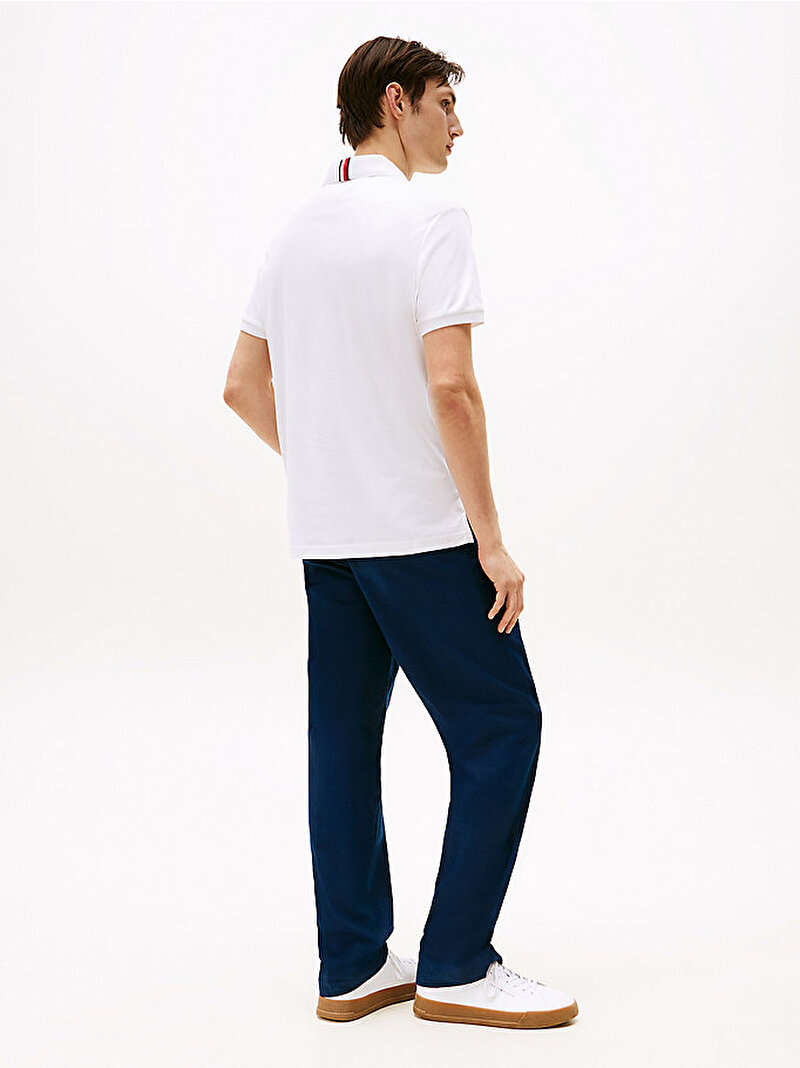 Erkek Liquid Cotton Essential Polo T-shirt Beyaz  MW0MW35585YBR