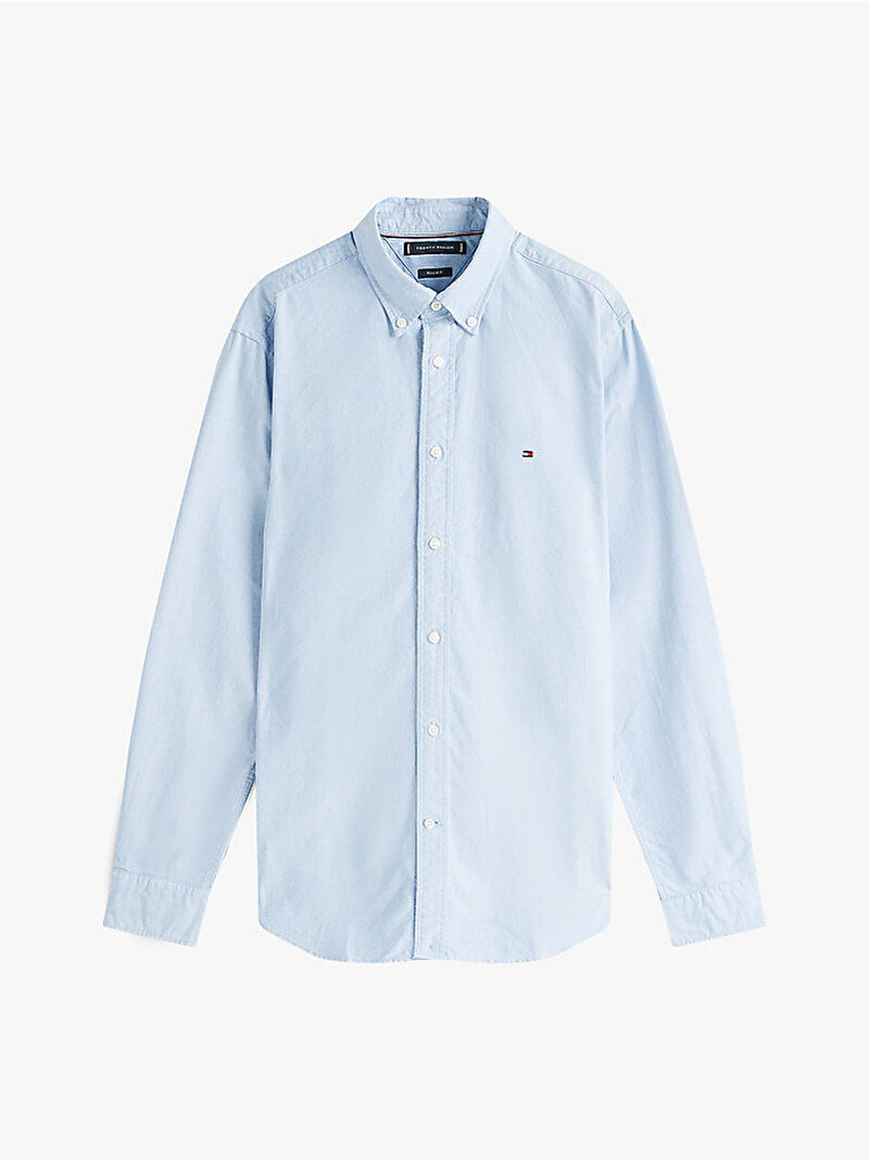 Erkek Solid Heritage Oxford Gömlek Mavi  MW0MW357740GZ