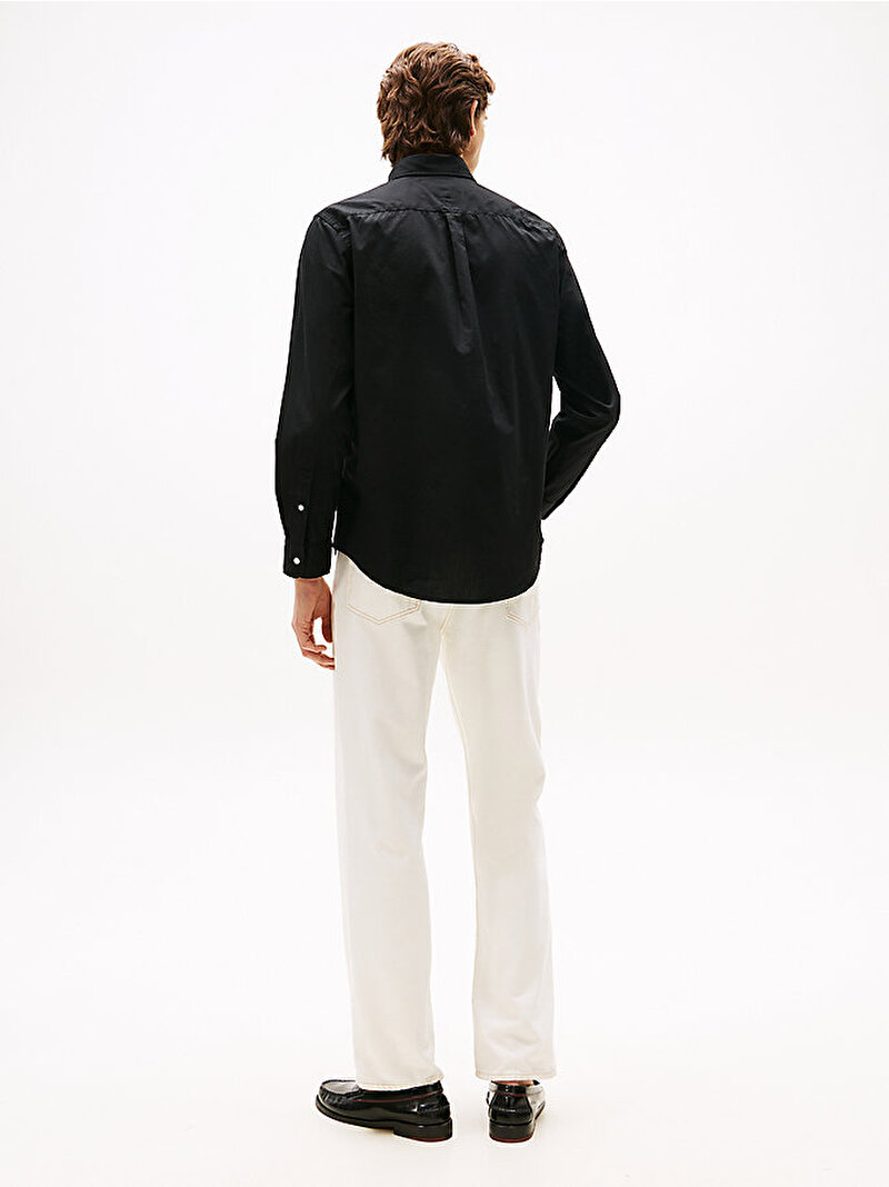 Erkek Core Flex Poplin Gömlek Siyah MW0MW39988BDS