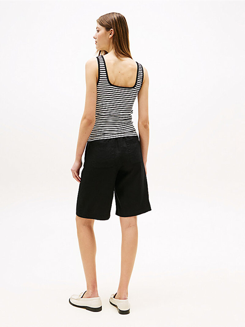 Kadın 5X2 Rib Slim Square T-shirt Çok renkli WW0WW454440AP