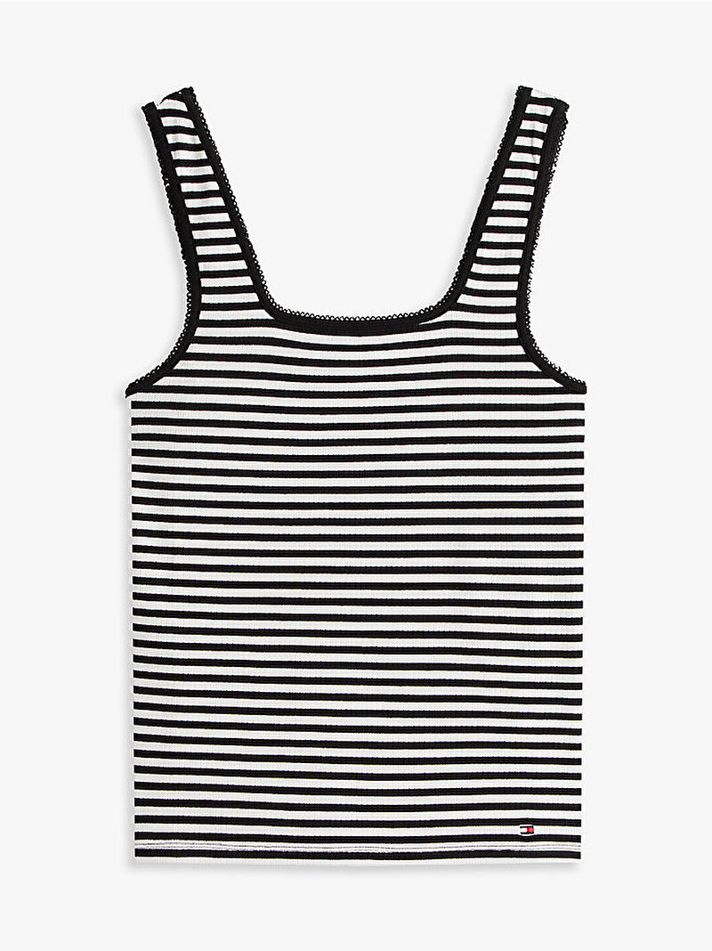 Kadın 5X2 Rib Slim Square T-shirt Çok renkli WW0WW454440AP