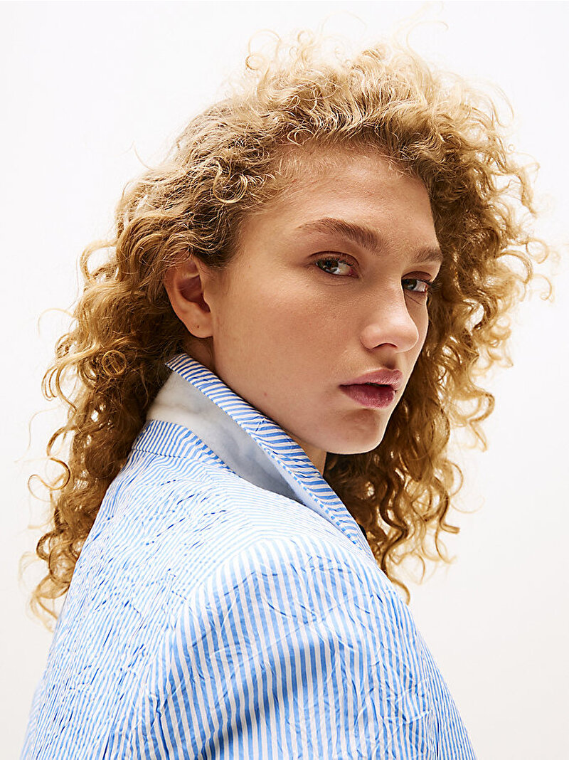 Kadın Oversized Blazer Mavi  WW0WW475720A4