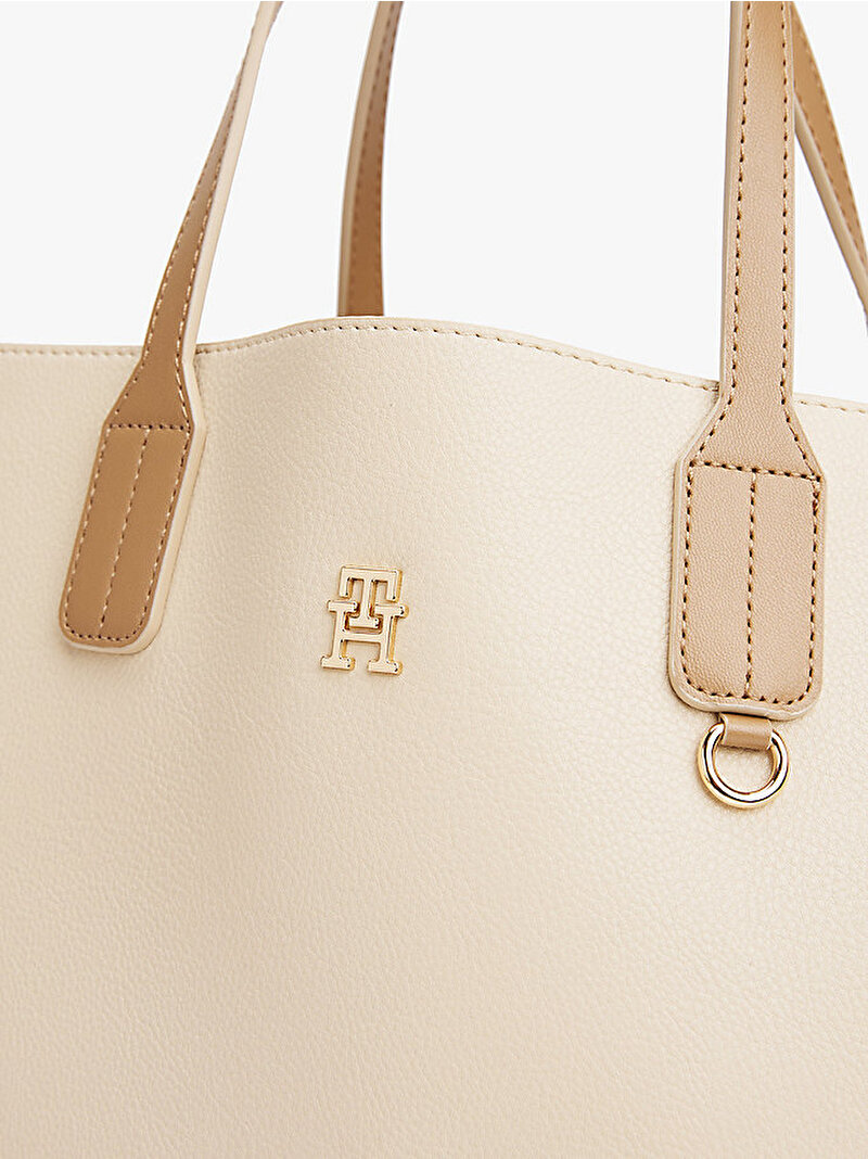 Kadın TH Distinct Satchel Çanta Bej  AW0AW17463ACI