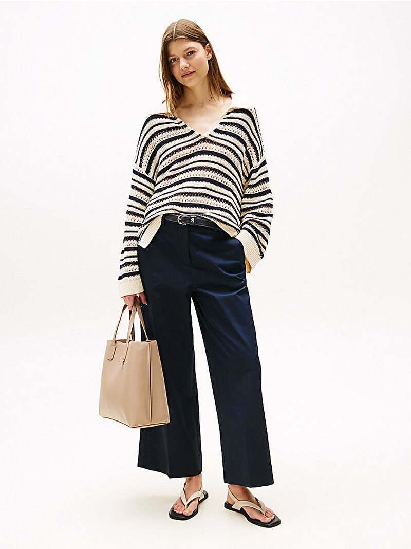 Kadın TH Distinct Satchel Çanta Bej  AW0AW17463AFE