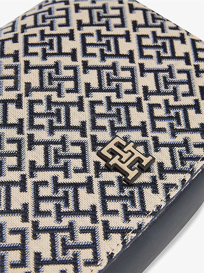 Kadın TH Jacquard Flap Çapraz Çanta Lacivert AW0AW17447DW6