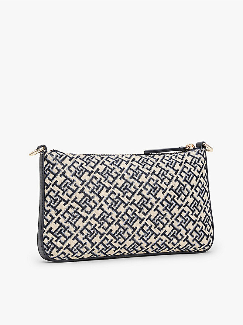 Kadın TH Jacquard Omuz Çantası Lacivert AW0AW17828DW6