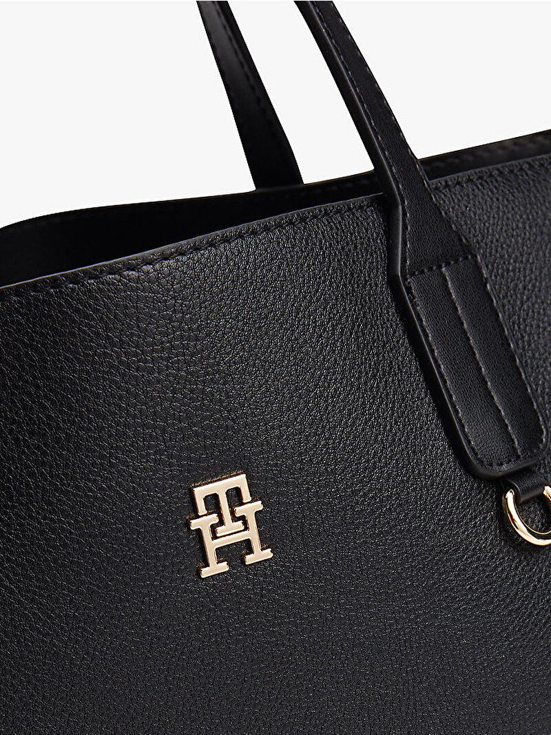 Kadın TH Distinct Satchel Çanta Siyah AW0AW17463BDS