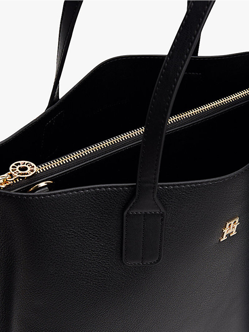 Kadın TH Distinct Satchel Çanta Siyah AW0AW17463BDS