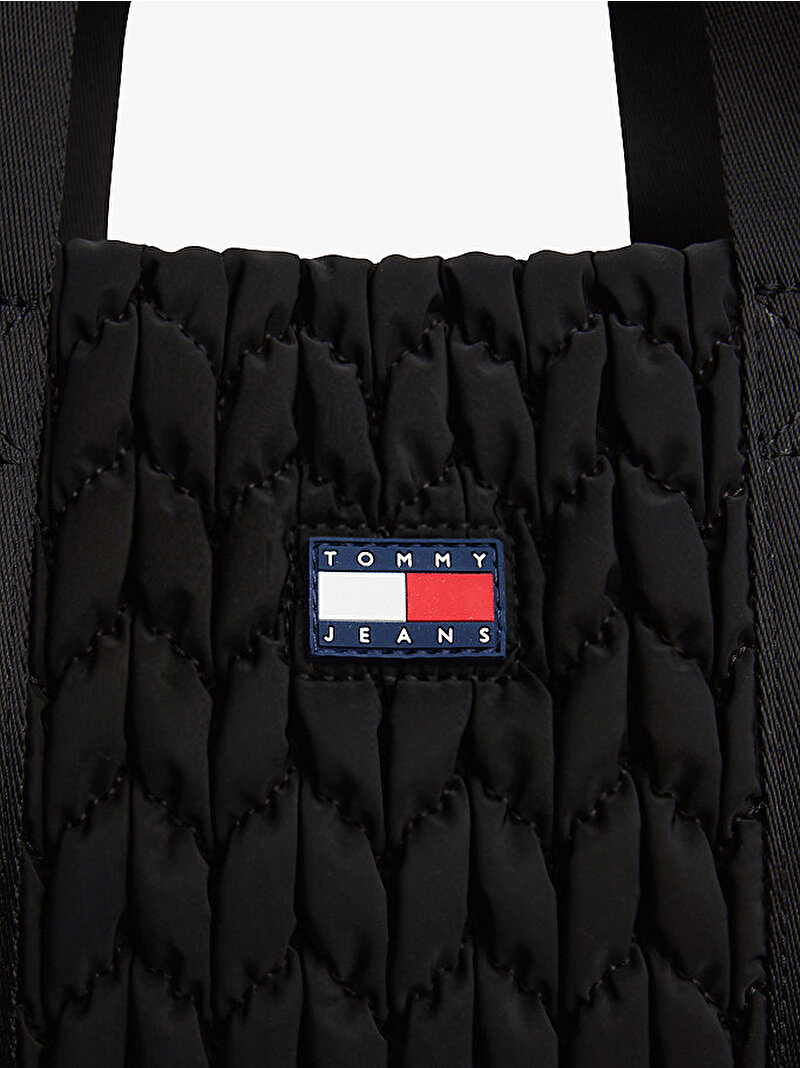 Kadın TJW Urban Quilted Tote Çanta Siyah AW0AW17818BDS