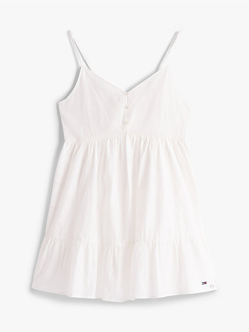 Kadın TJW Broderie Anglais Elbise Ekru DW0DW21165YBL