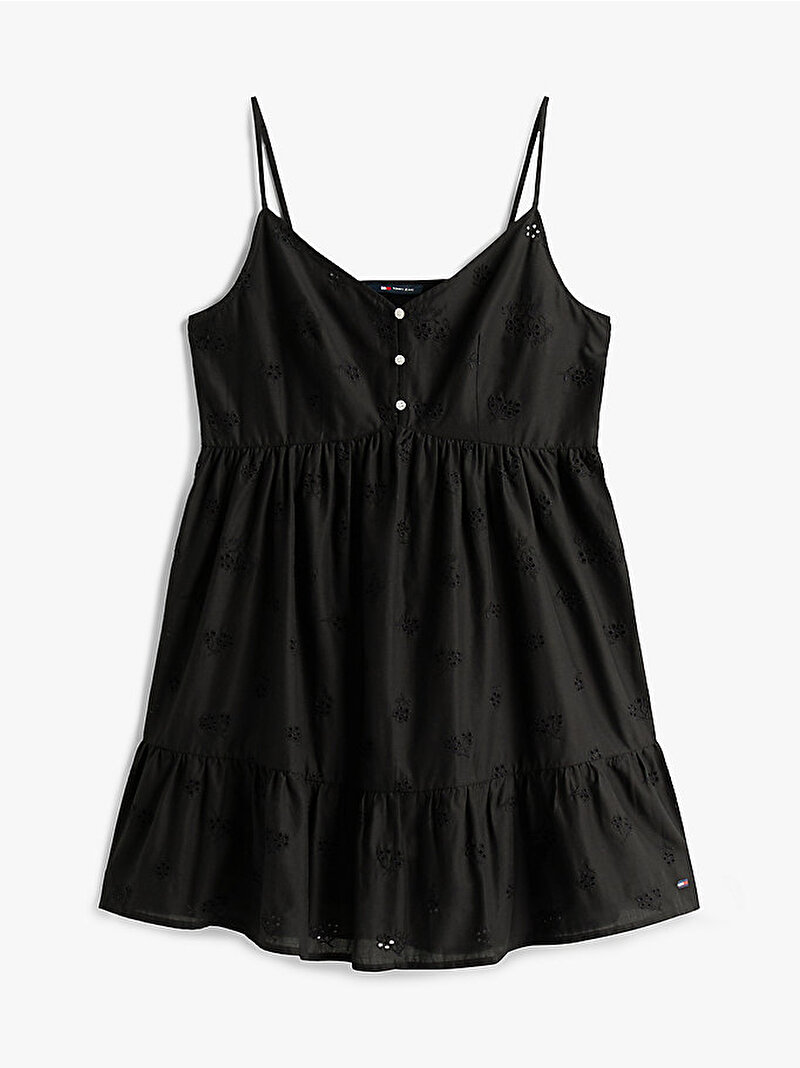 Kadın TJW Broderie Anglais Elbise Siyah DW0DW21165BDS