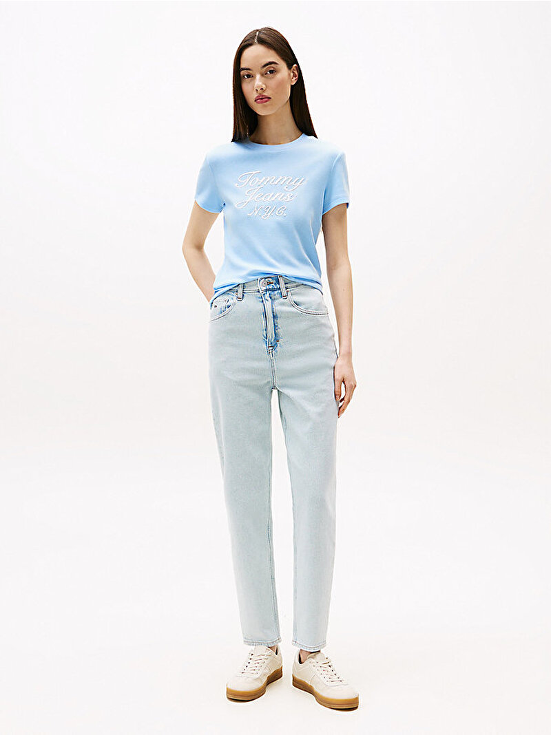 Kadın Mom Jean Pantolon Mavi  DW0DW204961AB