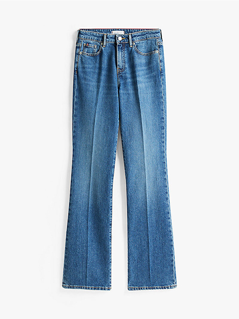Kadın Denim Flo Bootcut Jean Pantolon Mavi  WW0WW456741A6