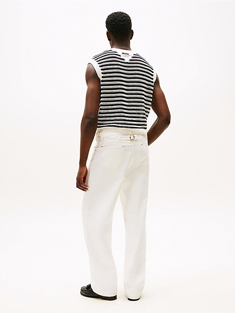 Erkek APXGP Straight Jean Pantolon Ekru MW0MW41381YBL
