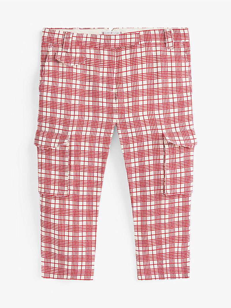 Kadın Capri Cargo Pantolon Kırmızı WW0WW475920LZ