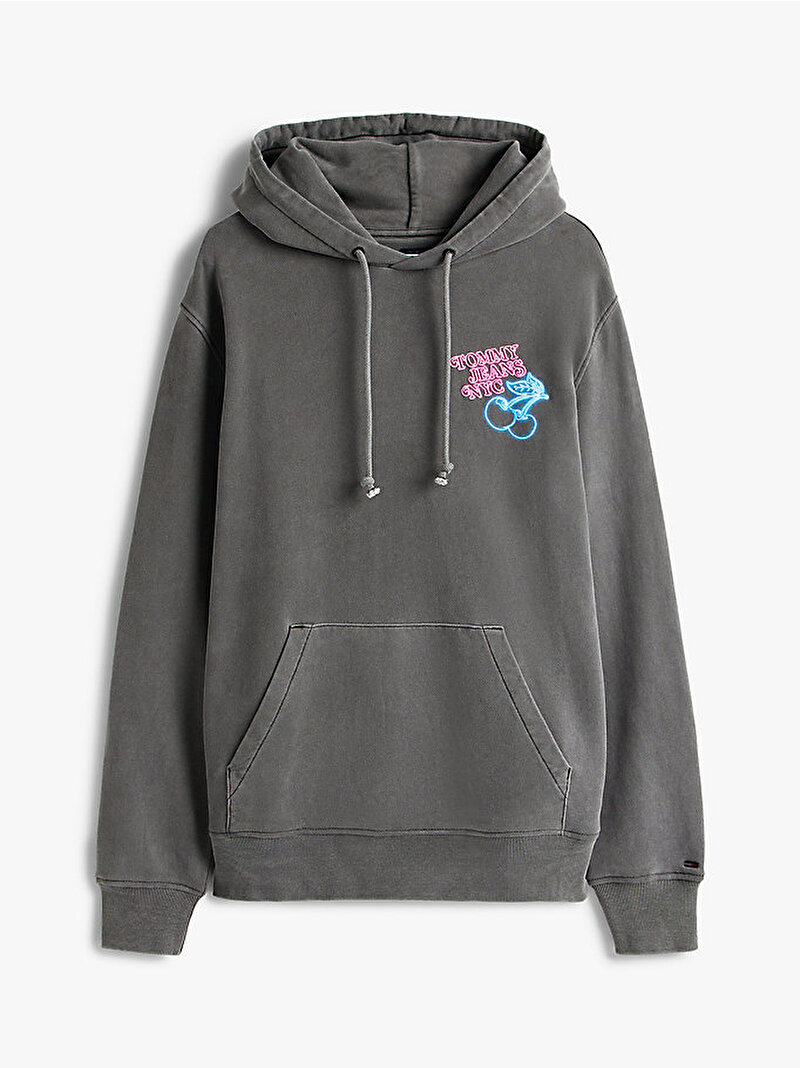 Erkek TJM Regular Novelty Fair Sweatshirt Gri DM0DM217980GJ